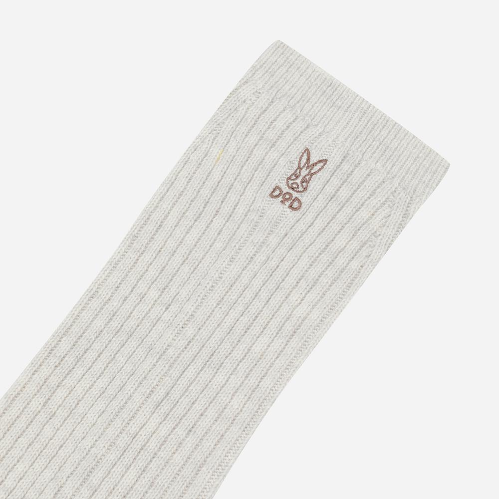 DOD Cozy Wool Leg Warmers (Ivory Dark)