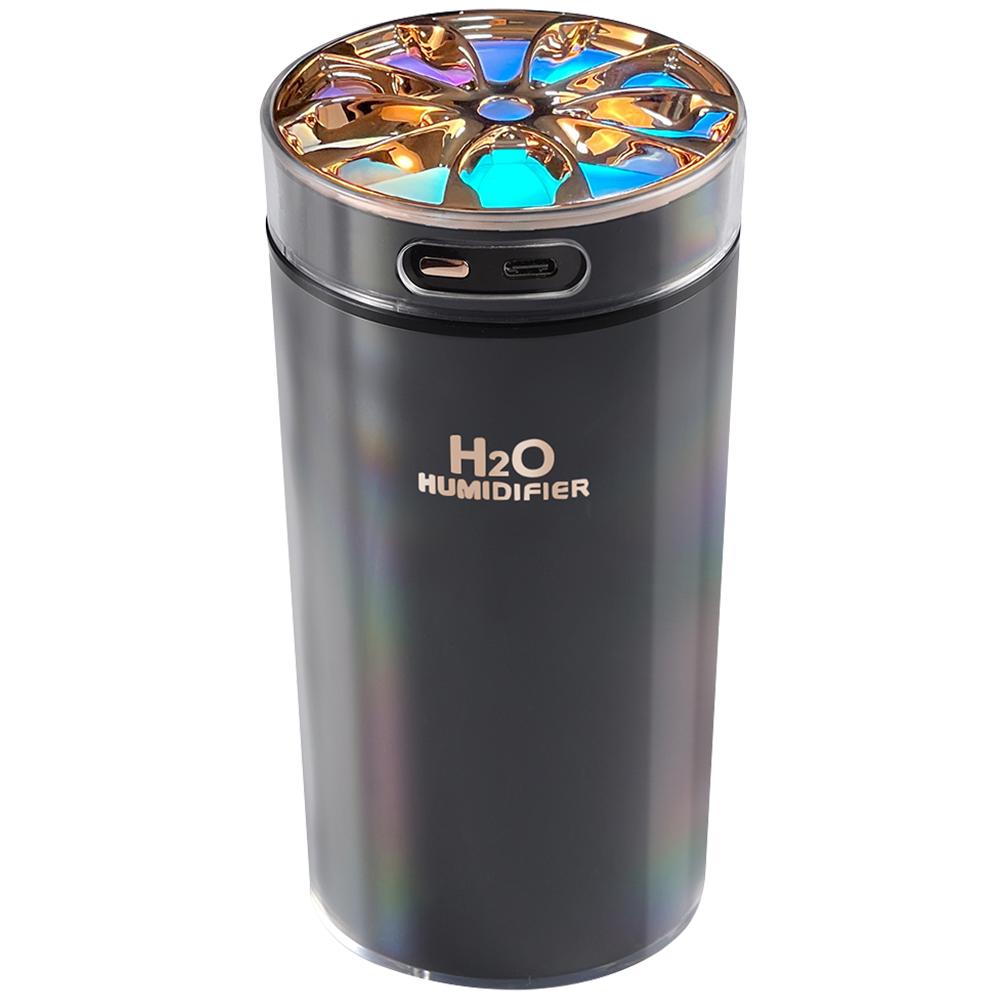 

Домашний ароматический диффузор USB-питание автомобильный увлажнитель воздуха красочный ночник 300 мл эфирное масло диффузор двойной режим для офисного помещения чёрный