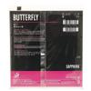 Butterfly Tischtennis Invert Medium Belag, Safira, Weich, Anfänger, 05540, Schwarz,