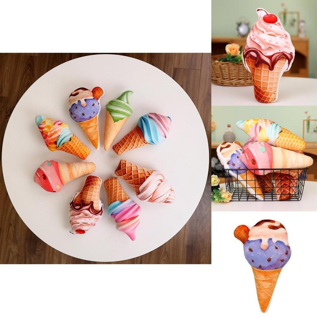 Peluche Gelato Cono Croccante Adorabile Giocattolo Morbido Per Bambini Materiale Peluche Corto Design Personalizzabile