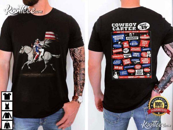 Cowboy Carter Beyonce Album T-Shirt Unisex Country Music Fan Gift All Size Unisex T-Shirt XXXXL