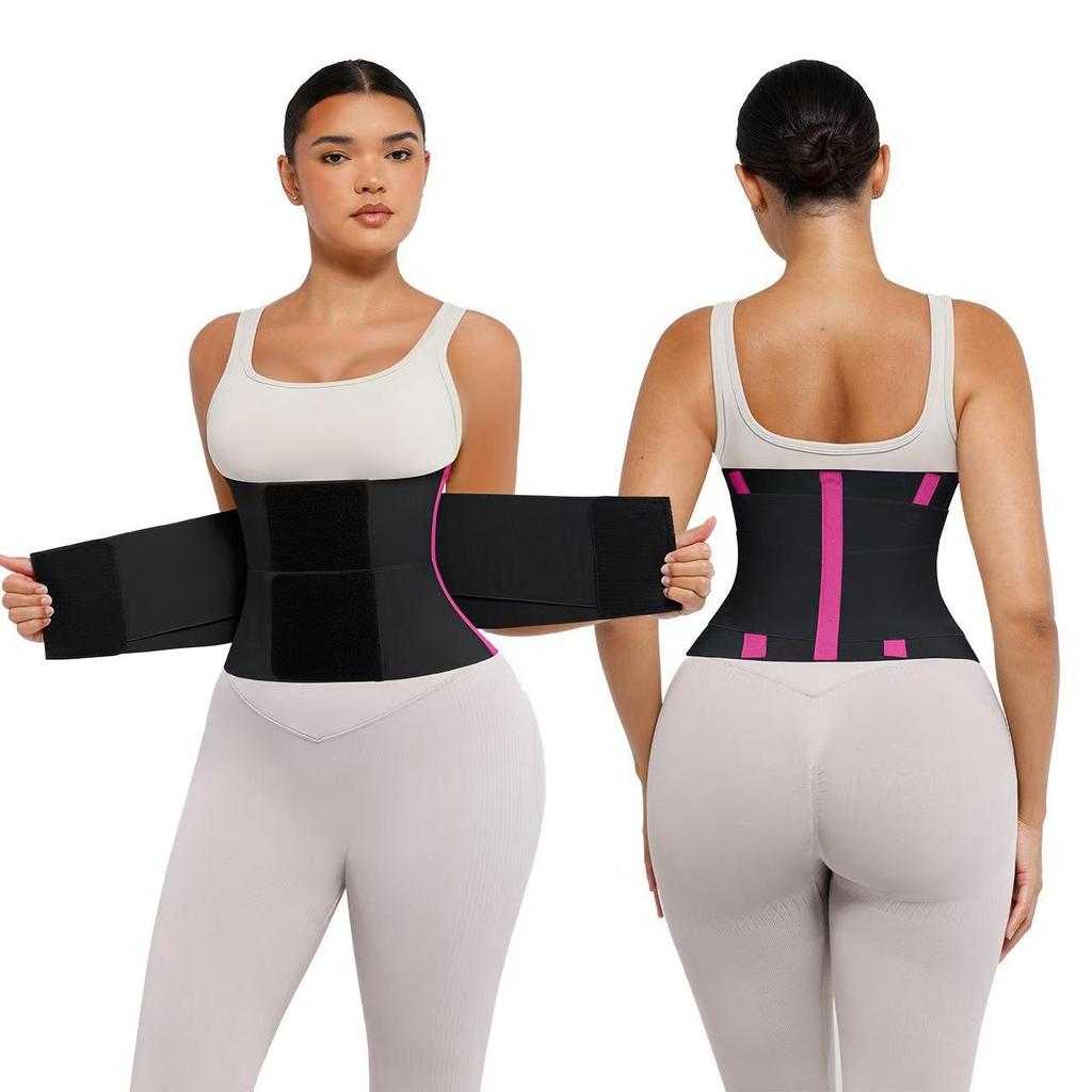 Entrenador de Cintura con Estampado de Leopardo para Mujer Cinturilla de Control de Abdomen Ajustable de Doble Compresión Cinturón Moldeador para Entrenamiento