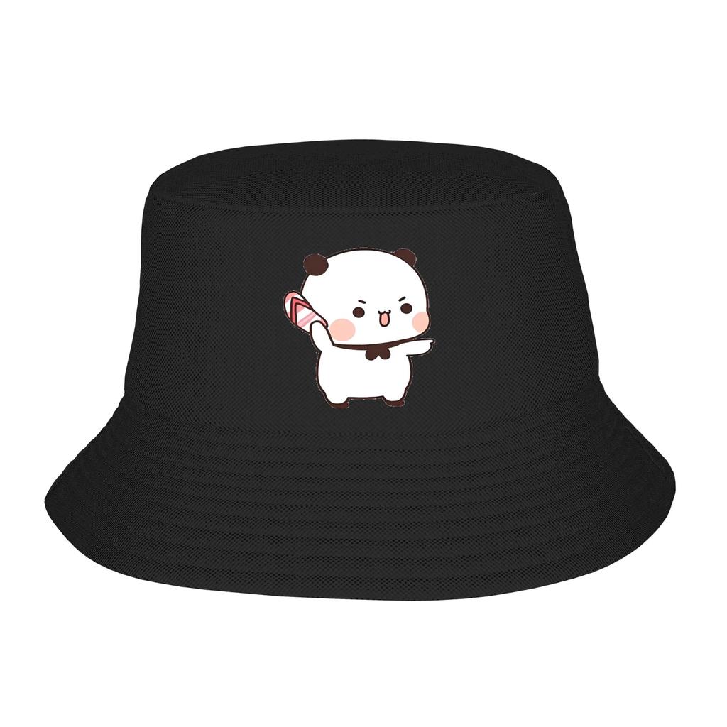 Style Bubu Yier Beer Cartoon Bucket Hat Women Foldable Hiking FisherUnisex Cap Vocation Getaway Headwear Boonie Hat