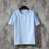O Neck Men T-shirts Lightweight Plus Size Solid Color Casual Top Streetwear