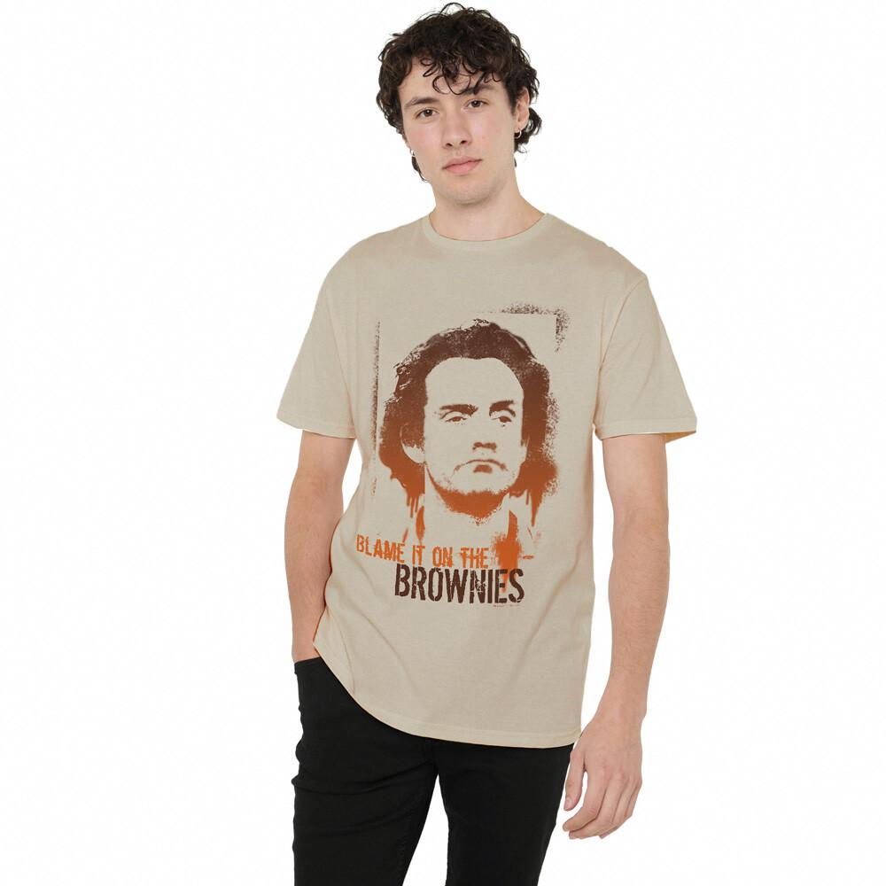 Taxi Blame It On The Brownies T-Shirt S-3XL Sand XXL