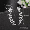 Style Internet Celebrity With The Same Ear Hook, Song Huiqiao With The Same Earrings Song Zuer, Full Of Diamond Flower Earrings Women