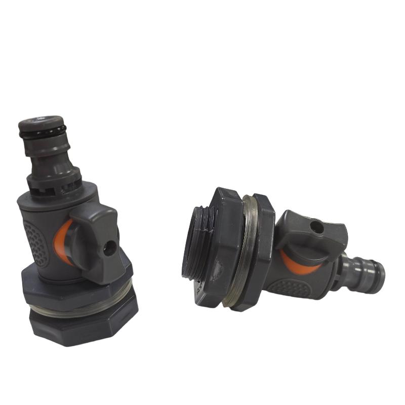 1 szt. Wytrzymały Adapter Zbiornika Wody z Zaworem PVC/IBC Adapter Beczki na Wodę Szybki Montaż Zestaw Złączy do Zbierania Wody Deszczowej