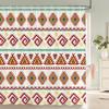 1 pc Geometric Shower Curtain Home Bathroom Decoration Printing Polyester Fabric Modern Simple Bath Curtains With Hooks