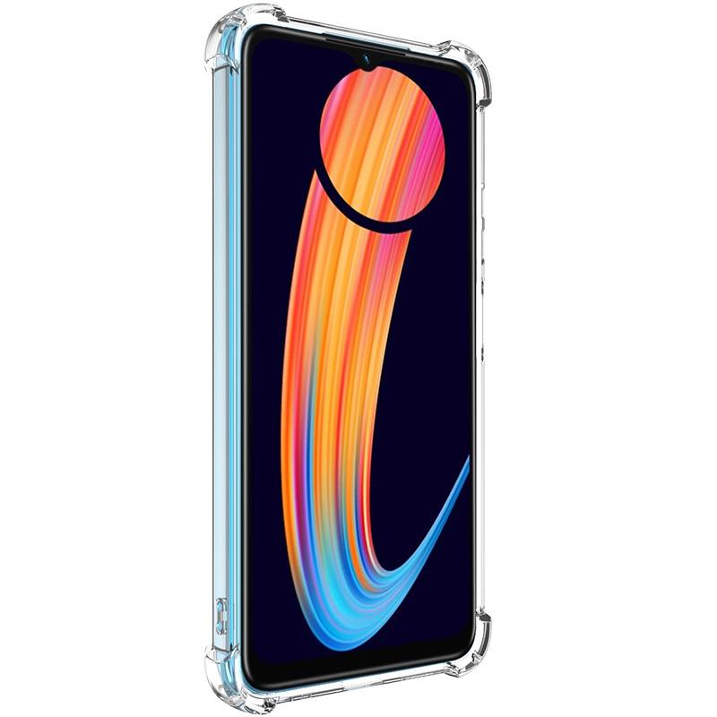 

For Infinix Hot 30i/Hot 30i NFC X669C X669D Case Straight Frame Four Corner Shockproof Clear TPU Cover Style A