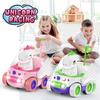 2 Pack Unicorn Remote Control Car for Toddler, Unicorns Gifts for Girls and Boys, Car Toys for Kids with LED Lights and Music, Christmas Birthday
