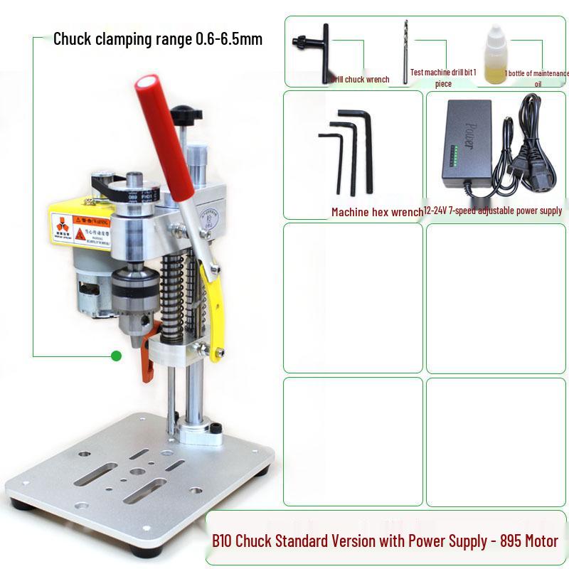 Desktop Precision Drill for Mobile Phone and Watch Repairs - Compact Electric Bench Press and Grinding Tool