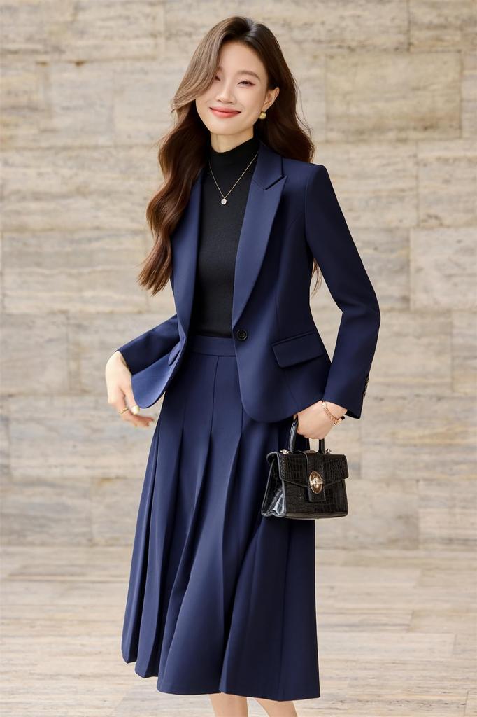 Skirt Suit for Women in their 30s and 40s Stylish Business Formal Wear for Entrance Spring and Autumn Ceremonial Casual Wear for Suitable for Women in
