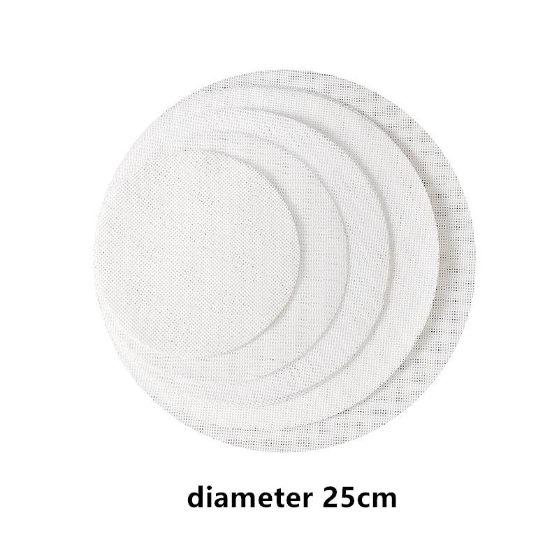 

10 шт. Силіконовий круглий килимок для пароварки Антипригарна маслостійка тканина для пароварки Багатофункціональний багаторазовий килимок для приготування булочок на пару Кухонне приладдя