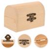 2pcs Wood Treasure Box Soild Wood jewelryBox Vintage Wooden Jewelry Storage Box Chest Box With Buckle