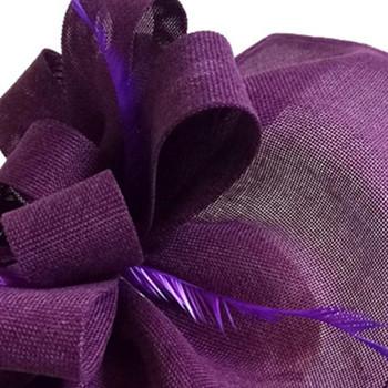 

Khaki Ostrich Rod High-End Headband Top Hat British Women Fashion Simple Headgear Explosion темно-фіолетовий колір