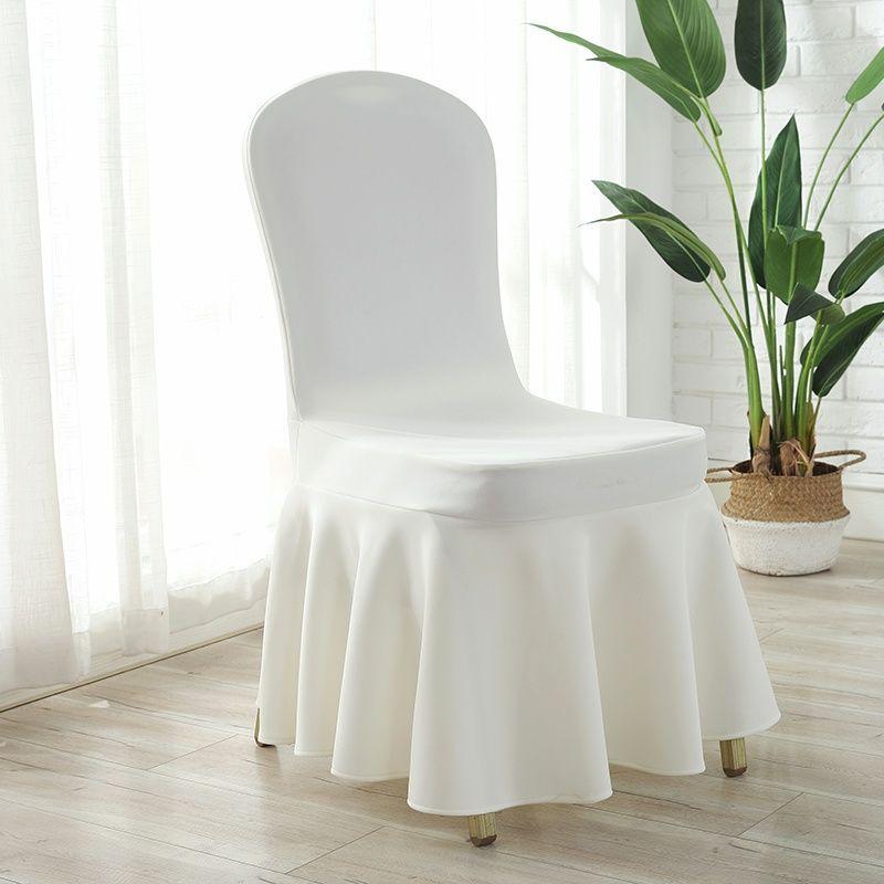 Sun Skirt Elastic Air Layer Chair Cover, Thickened Universal Chair Cover, Hotel Wedding Banquet Chair Cover