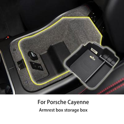Organizador Bandeja Soporte Caja de Almacenamiento Reposabrazos Consola Central para Porsche Cayenne CWH-108 Accesorios
