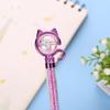 2Pcs Creative Shining Pen Cute Cat Head Ballpoint Pen Creative Cartoon Office Pen for School Stationery