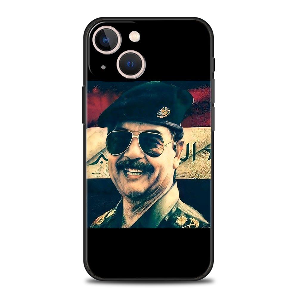 Arabic Iraq Saddam Hussein Phone Case For iPhone 17 16 15 Pro Max 11 12 13 14 7 8 Plus SE 2020 X XR XS Cover Soft Black