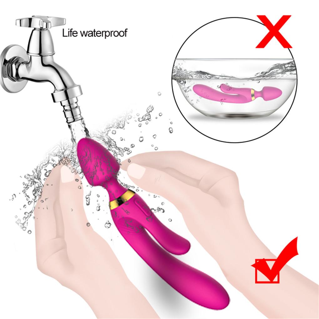 Dildo Vibrator Massager AV Magic Wand USB Rechargeable G Spot Clitoris Stimulator Erotic Toys Sex Machine Sex Toys for Women Men