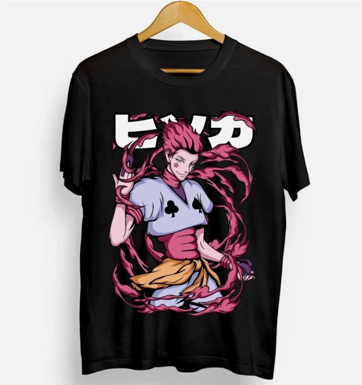 Anime Hisoka Hunter X Hunter Gon Killua Nefe Black T Shirt Size S 4XL
