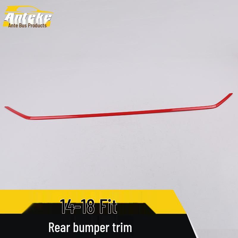 14–18 Rear Bumper Trim: Anti-Scratch Decorative Cover & Bright Strip
