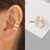 New Crystal Leaf Women's Ear Cuff without Piercing Gold Metal Small Earrings for Girls Boho Earrings boucle oreille femme