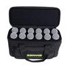 Shure by Gator SH-MICBAG12 Nylon Carrying Bag for Dynamic Microphones, Holds 12 Microphones [Includes Shoulder Strap] [Official Japanese Product]