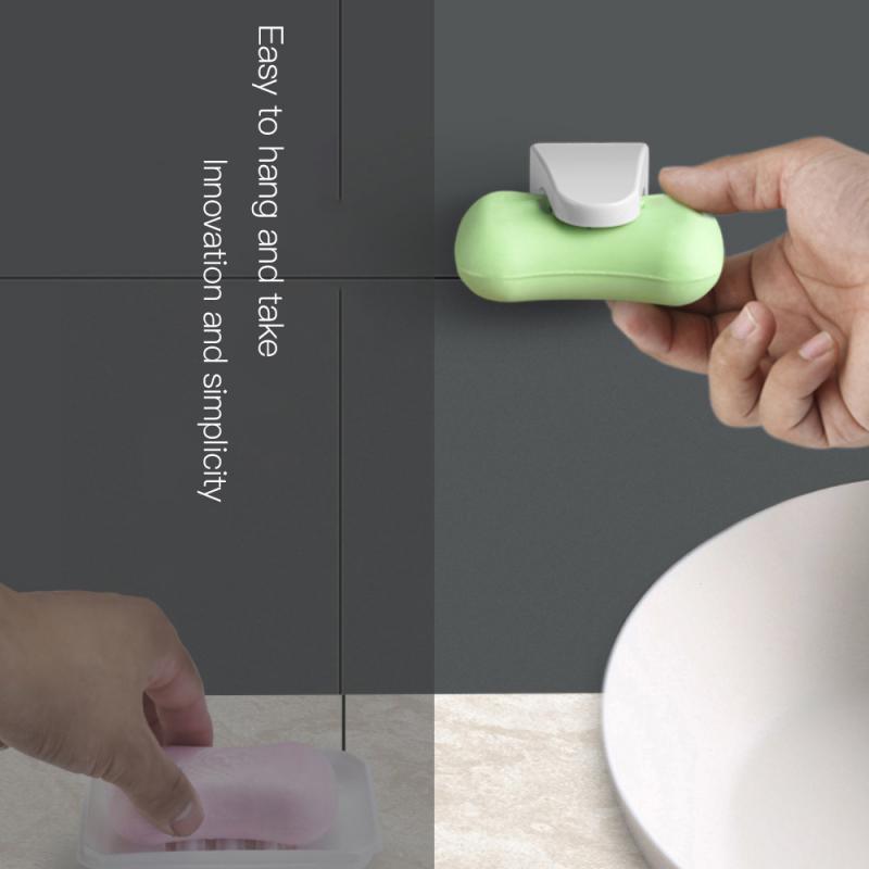 New Magnetic Soap Dish Container Dispenser Wall Attachment Adhesion Soap Holder Kitchen Household Bathroom Magnet High Quality