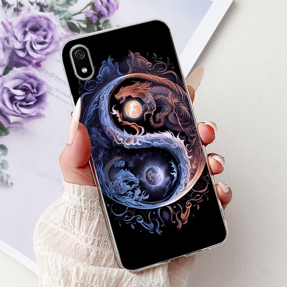 For Xiaomi Redmi 7A Case Redmi7 Luxury Fashion Painted Cover Soft Silicone Phone Case For Xiaomi Redmi 7 7A Redmi7A Fundas Coque