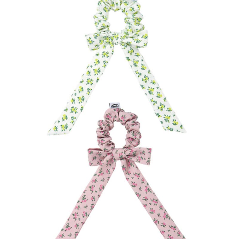 

СКРАНЧИ ИЗ ЦВЕТОЧНОЙ ЛЕНТЫ EMIS PINK