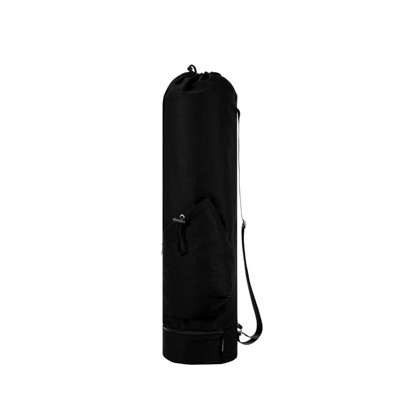 Bag With Water Bottle Pocket And Bottom Wet Bag Sports Yoga Mat Large Capacity Exercise Yoga Mat With Adjustable Shoulder Strap