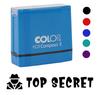 Printtoo Top Secret Self Inking Rubber Stamp Pre-Inked Office Stamp- Home Office Business Stationery, Black- 42 x 9