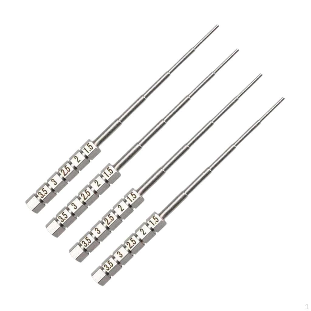 4x Wire Wrapping Step Mandels Looping Working Coiling Rods DIY Jewelry Making Winding Rod Coil