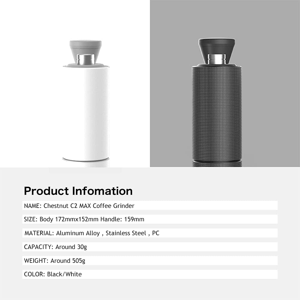 TIMEMORE Coffee Grinder C2 Black [Official Import], Medium