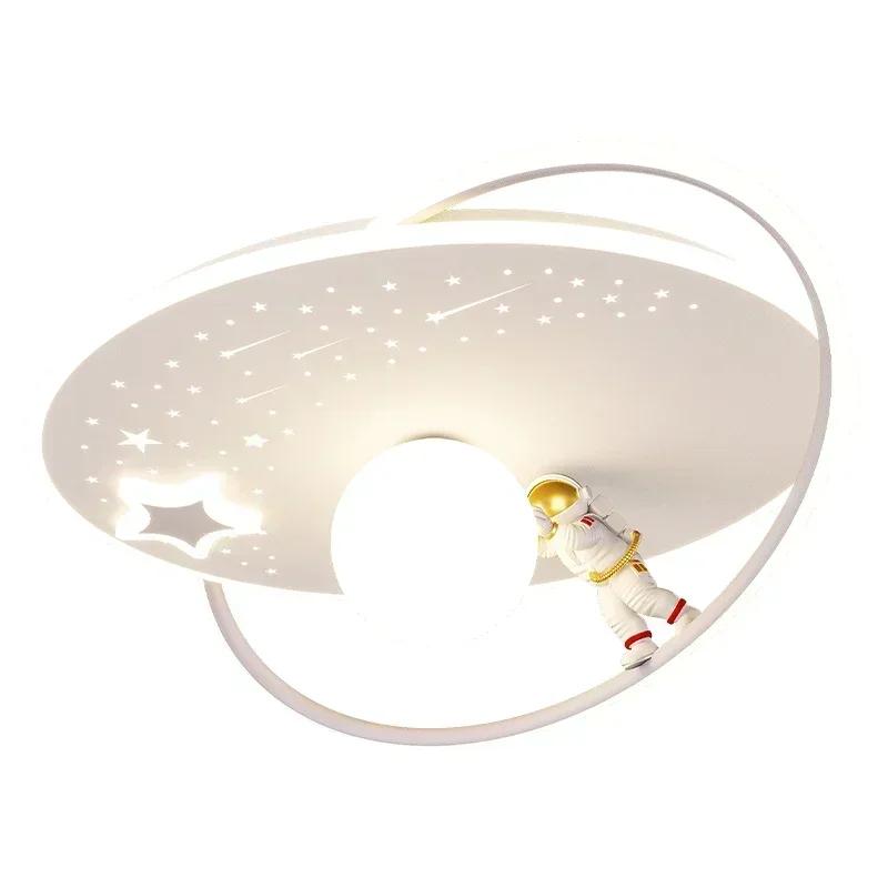Modern LED Ceiling Light Children's Room Ceiling Light Astronaut Planet Home Decoration Girls and Boys Bedroom Lighting Fixtures