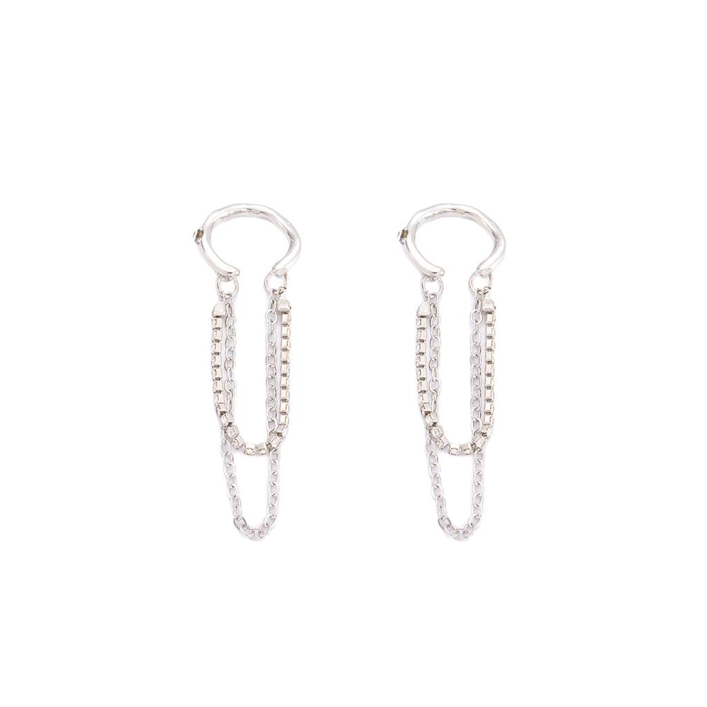 Tassel Chain Long Sweet And Cool Dark Wind Cold Wind Female Cool Ear Clip Jewelry