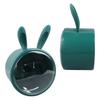 Toilet Paper Holder Container Plastic Cute Rabbit Wall Mounted Transparent Roll Paper Storage