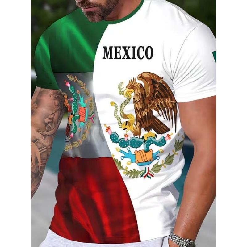 Popularny europejski i amerykański wielostylowy T-shirt z nadrukiem 3D, letni luźny oddychający casualowy top z krótkim rękawem