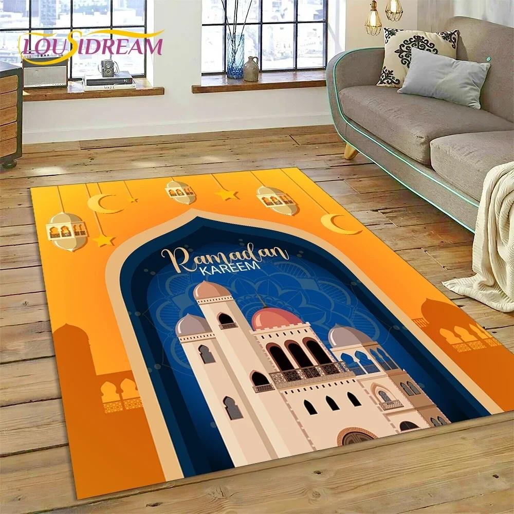Muslimský Islám Modlitba Klečící Poly Podložky Mandala Koberec Kobereček do Ložnice Obývacího Pokoje Domácí Dekorace na Pohovku,Velká Dekorativní Podlahová Rohož