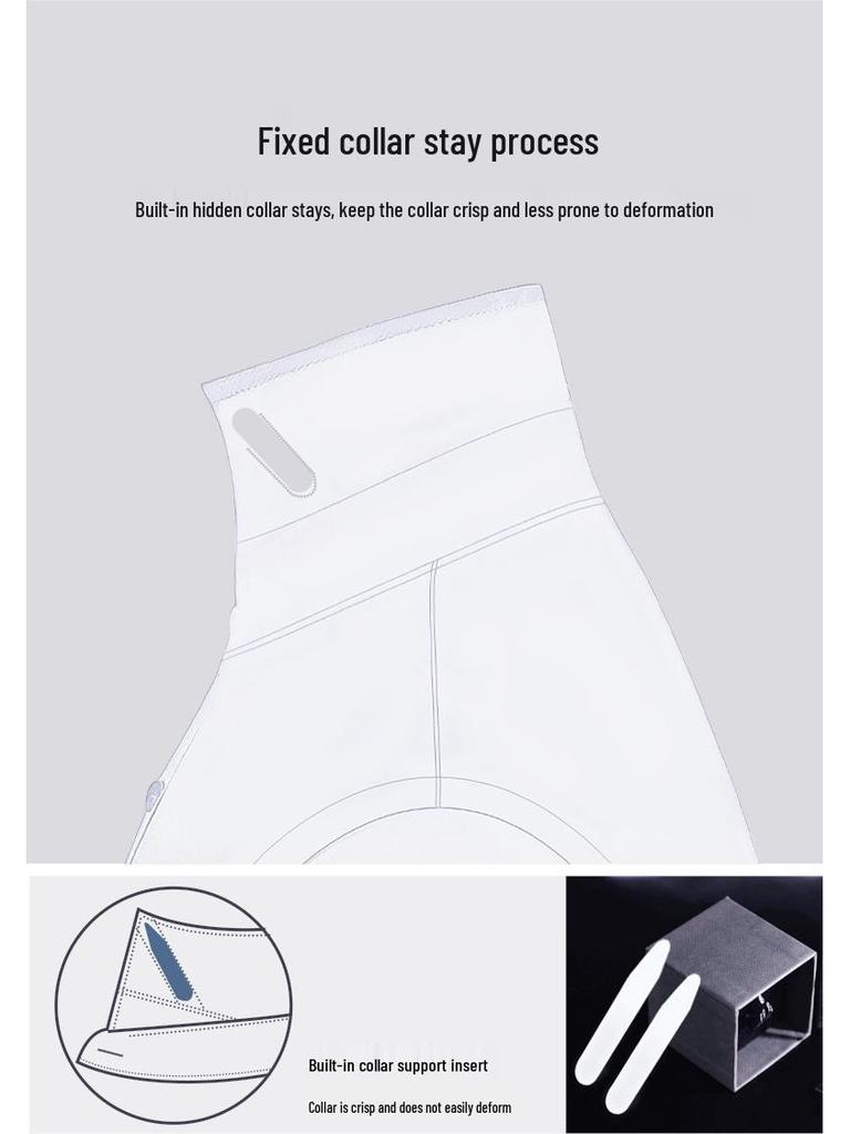 Men's Korean Style Long/Short Sleeve White Shirt - Casual & Formal Wear for Spring & Summer