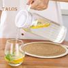 1.1 Litre Plastic Pitchers with Lid BPA-Free Clear Water Pitcher for Iced Tea Lemonade Unbreakable Beverage Pitcher Fridge Jug for Home Office