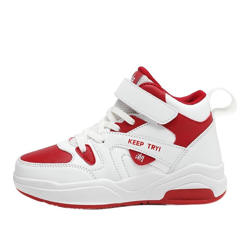 High top basketball shoes sports shoes children soft sole new board shoes running shoes autumn Velcro classmates children