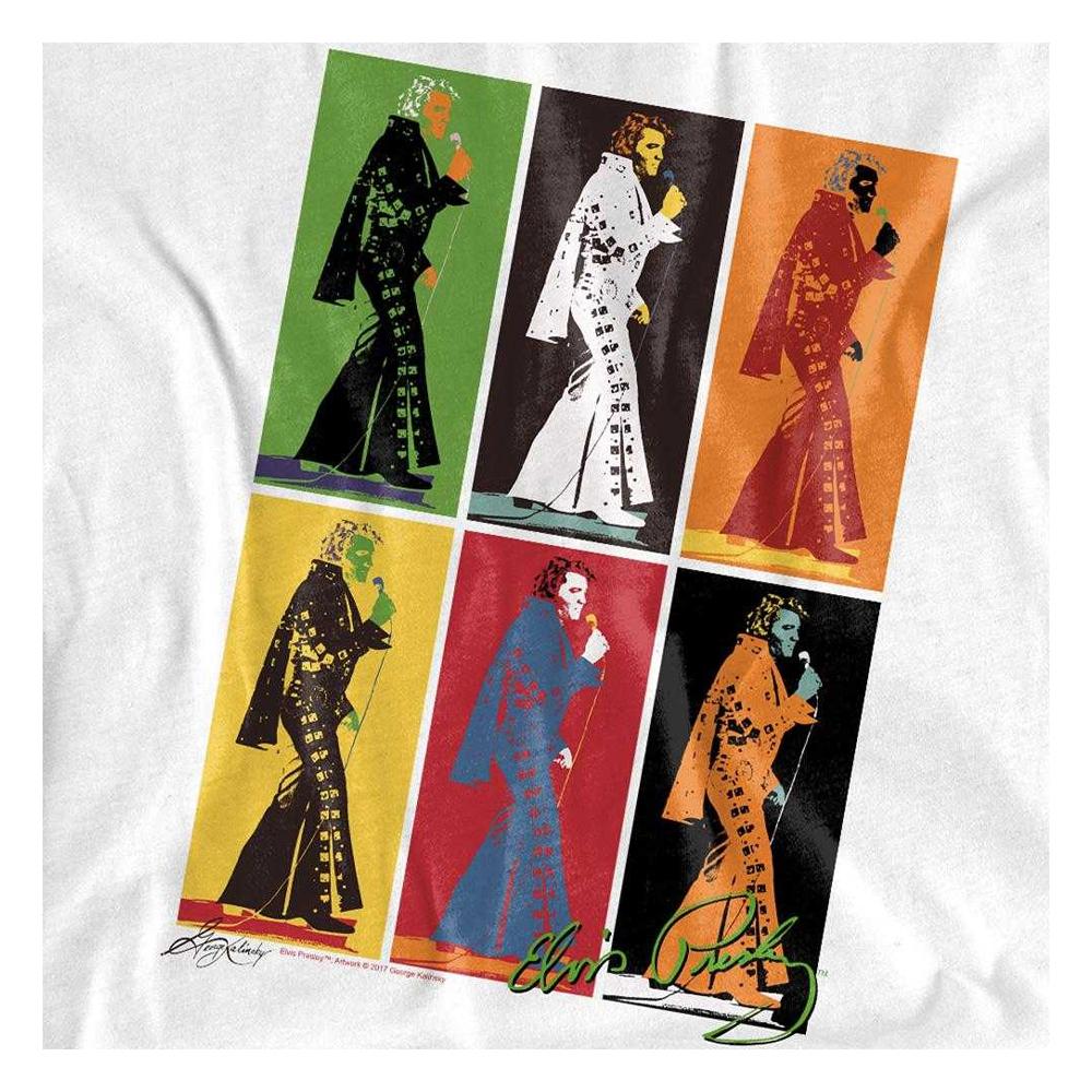Elvis Presley Unisex Koszulka Retro z Pudełkami dla Dorosłych