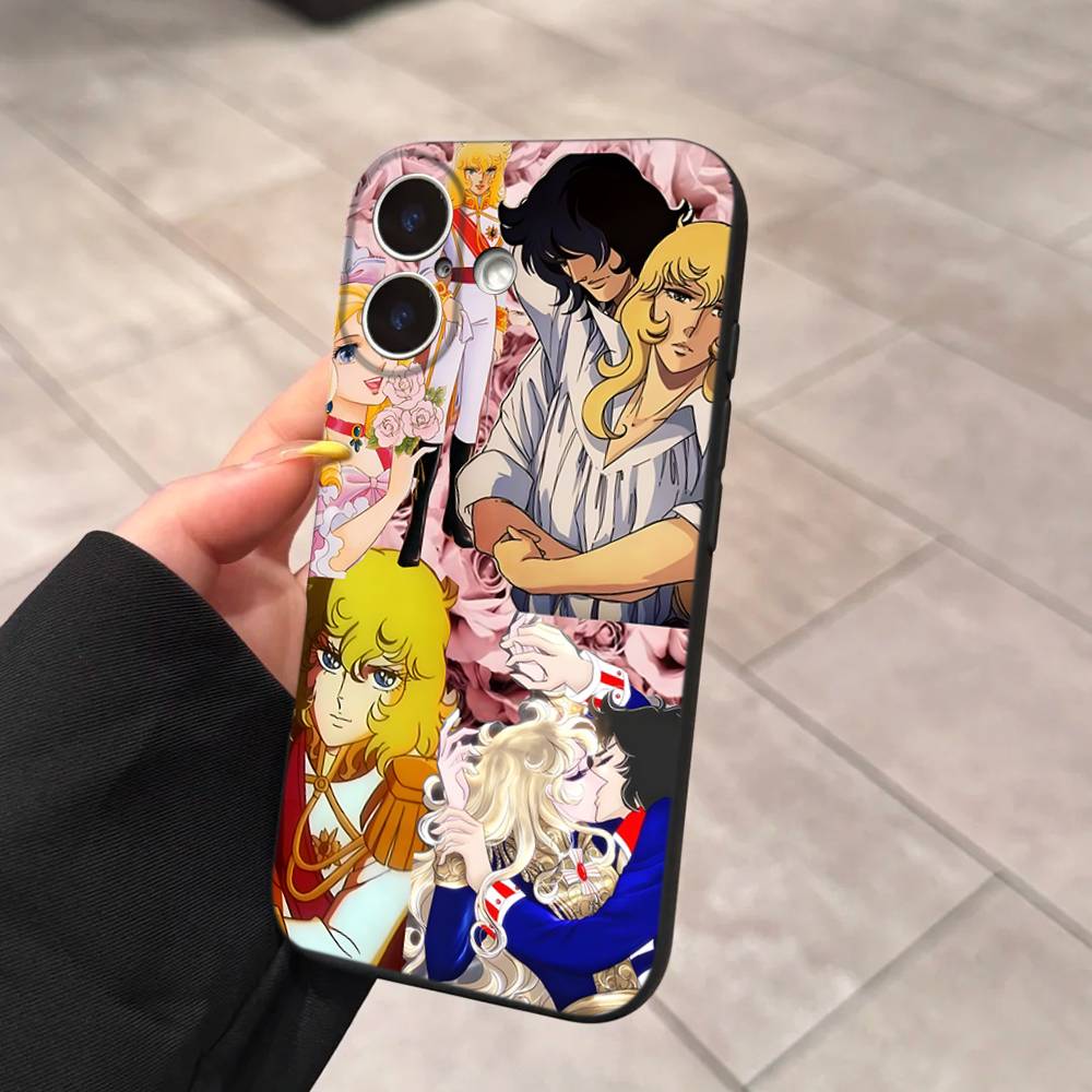 Rose Of V-Versailles Lady Oscar Soft Back Phone Cover Case For IPhone 17 16 Pro Max 15 12 11 16e 13 Mini 14 15 Plus