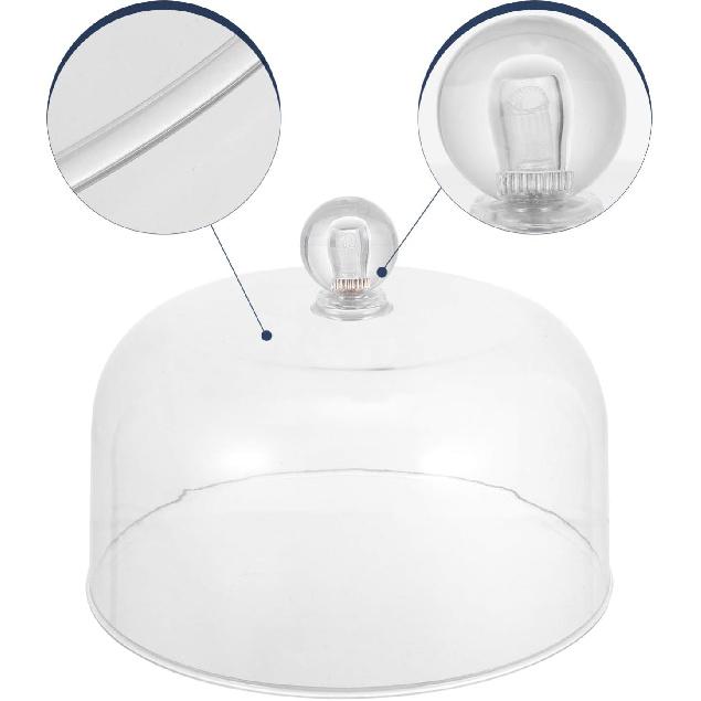 Plastic Cake Dome Cake Cover: Round Cake Stand Cover for Cake Food Stand Plate Tray Pedestal Display