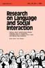 The a Special Issue of Research On Language and Social Interaction Book