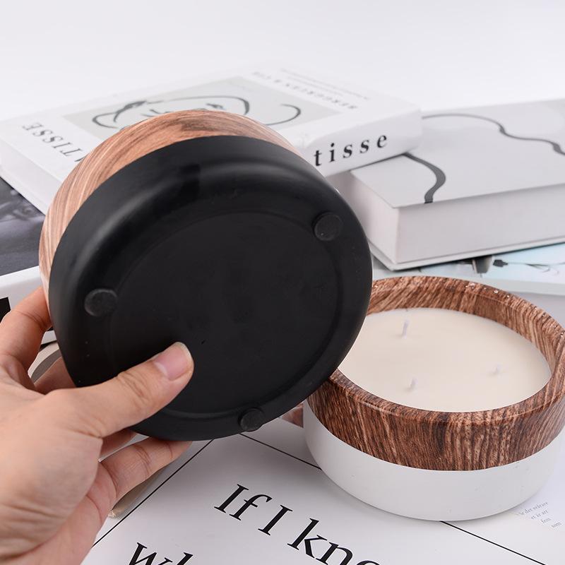 Nordic INS Style Creative Cement Cup Scented Candle Without Soy Wax Festive Atmosphere Lasting Souvenir