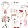 Bride To Be Wedding Photo Booth Props Just Married Photobooth Hen Party Decorations Team Bridal Shower Bachelorette Party Supply