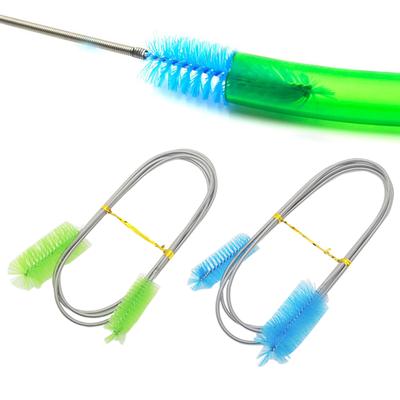 Akvaryum Temizleme Fırçası Su Filtresi Pompası Lily Pipe Hava Borusu Hortumu Paslanmaz Çelik Balık Tankı Fırçası Su Pompası Aksesuarları